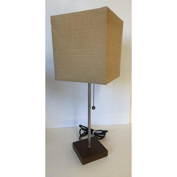 RARE MCM Square Shade Cube Table LAMP MID CENTURY MODERN LIGHT DECOR 60S - Picture 9 of 15